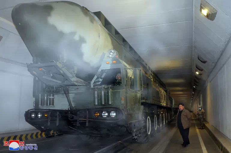 Kim Jong Un oversaw last month’s test of the Hwasong-18 solid-fuelled ICBM