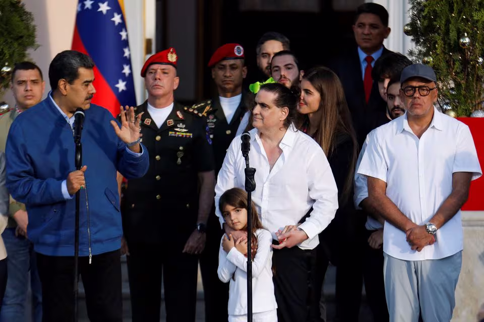 Venezuelan President Nicolas Maduro embraces Alex Saab