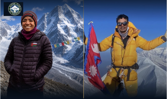 Nadhira Al Harthy and Pur Bahadur Gurung, two of the climbers killed on Broad Peak