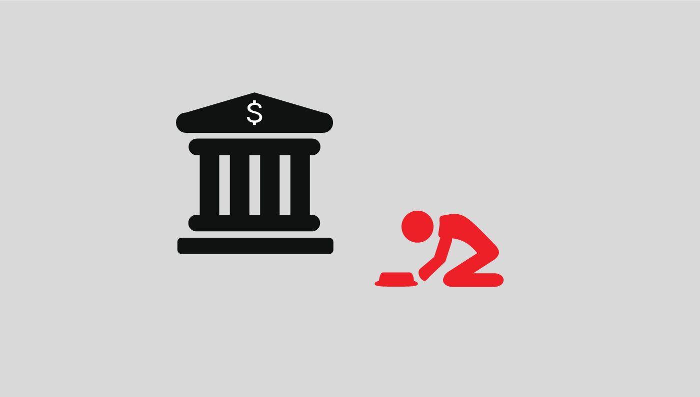 no more begging to banks